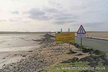 Coastguard called out after reports of seven chest deep in water on Holy Island Pilgrims' Way