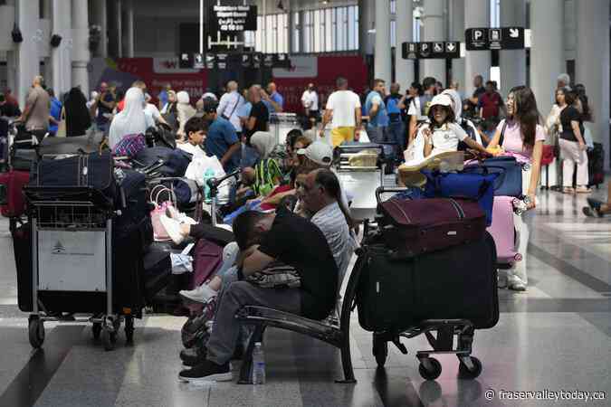 Canada booking seats on flights out of Lebanon as violence escalates