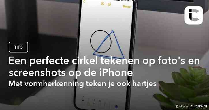 Een perfecte cirkel tekenen op foto’s en screenshots op de iPhone