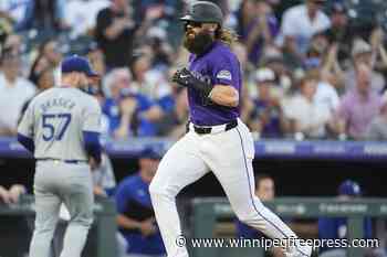 Ohtani launches homer No. 54, steals 57th base as NL West-champion Dodgers power by Rockies 11-4