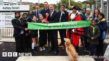 First train in 60 years calls at new station