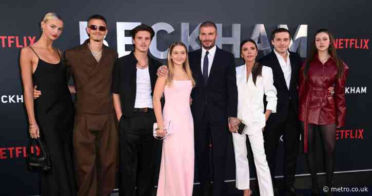 David and Victoria Beckham’s son faces cheating allegations following his mother’s fashion show