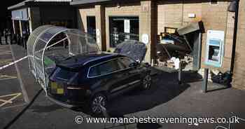 Co-op taped off by police after car smashes into wall