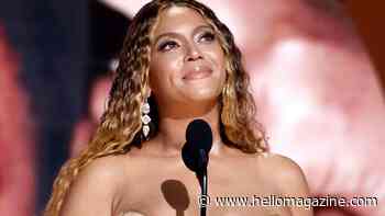 Beyoncé epitomizes old Hollywood glamor in figure-hugging gold dress