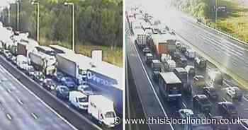 Two more people in hospital after third crash in three days on M25 near Brentwood