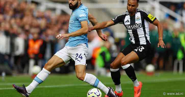 Koploper Manchester City begonnen aan lastige uitwedstrijd tegen Newcastle