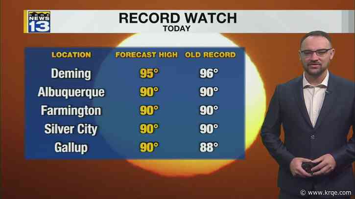 Heat continues moving forward