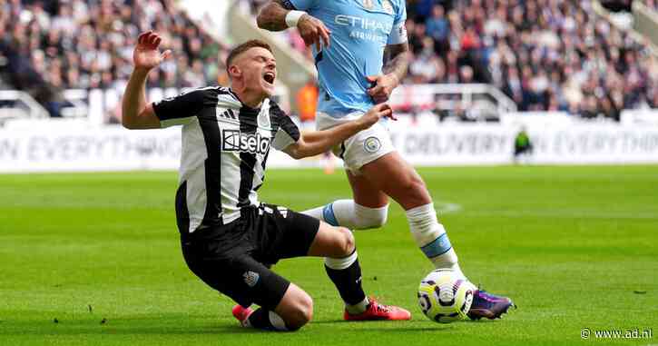 Koploper Manchester City slikt gelijkmaker bij Newcastle, Jurriën Timber in basis Arsenal