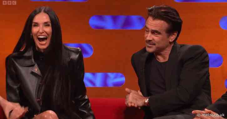 Everyone’s convinced Demi Moore was outrageously flirting with Colin Farrell