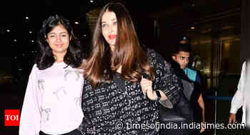 Aishwarya and Aaradhya return to Mumbai smiling