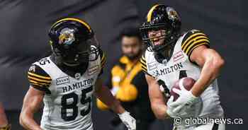 Hamilton Tiger-Cats claw out 32-29 OT win over B.C. Lions