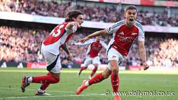 Premier League RECAP: Arsenal net twice in stoppage time to steal the points against Leicester, Cole Palmer scores FOUR first-half goals in six-goal Stamford Bridge thriller as Everton beat Palace