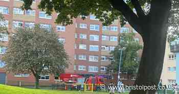 Live - Bristol tower block fire as floor is evacuated