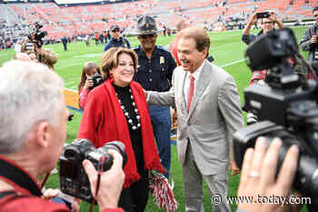 Nick Saban's wife, Terry, joins him on 'College GameDay.' All about their love story