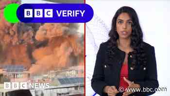 BBC Verify analysis footage of Israeli strikes on Beirut