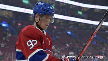 Patrik Laine and David Reinbacher in the dressing room at the start of the match