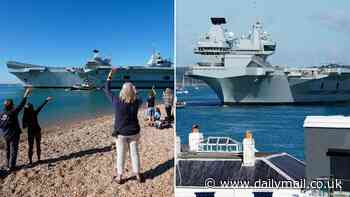 Royal Navy's £3.5bn aircraft carrier HMS Prince of Wales sets sail for North Sea war games as she revs up for her milestone mission to the Indo-Pacific