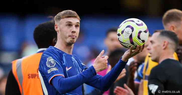 Chelsea star mocks Cole Palmer with brutal message on hat-trick ball