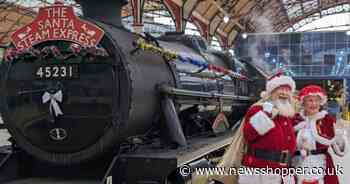 Popular Santa Express vintage steam train returns to London this Christmas