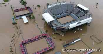 Mexican Open tennis venue ravaged by Hurricane John and left badly flooded