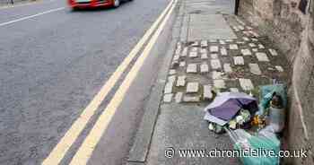 Flowers left at scene of Chillingham Road car crash that left two dead