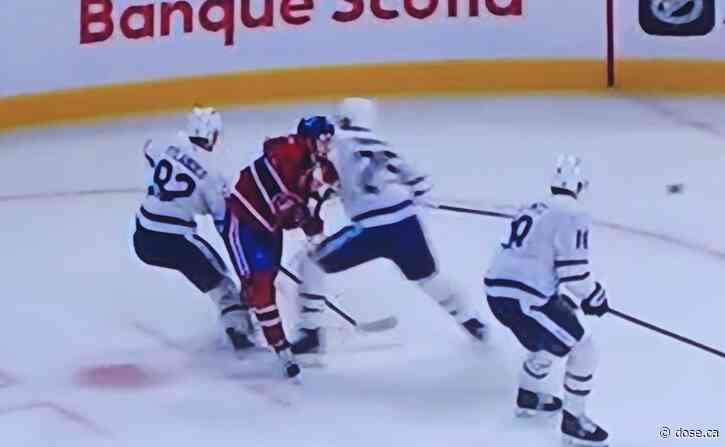 The Maple Leafs also tried to injure Lane Hutson