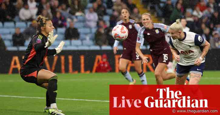 Villa and Spurs draw after Arsenal, United and City win: WSL – as it happened