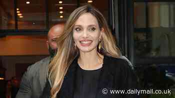 Angelina Jolie looks luminous as she promotes Maria after calling the role a 'once in a lifetime' opportunity