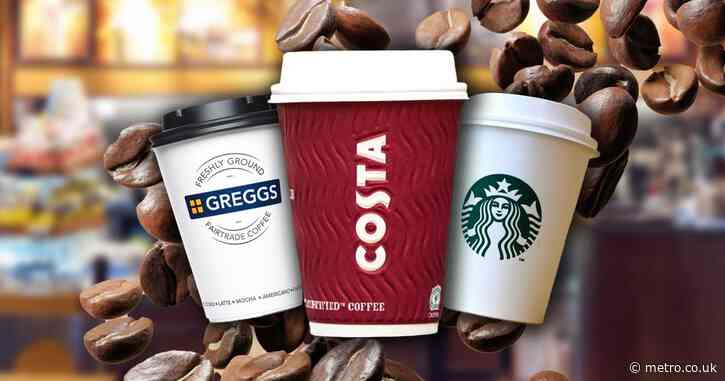 How to claim free coffee at Costa, Starbucks, Greggs and more this week