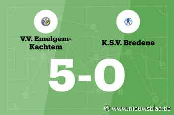 Wedstrijd tussen VV Emelgem-Kachtem en SV Bredene C eindigt in forfaitscore