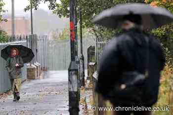 Latest forecast as North East set for day of heavy rain in stormy end to September