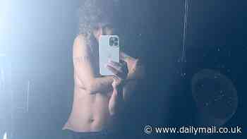 Halle Berry goes TOPLESS and flashes her washboard abs as she shares racy Instagram snap