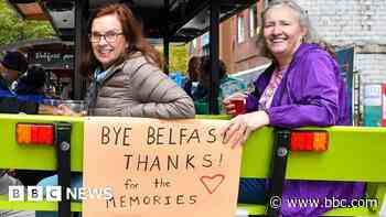 Cruise ship passengers set sail after being held up for four months in Belfast