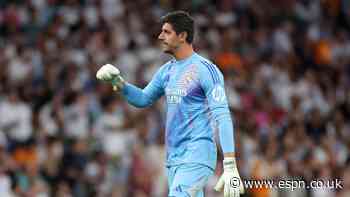 Source: Madrid's Courtois (abductor) out 2 games