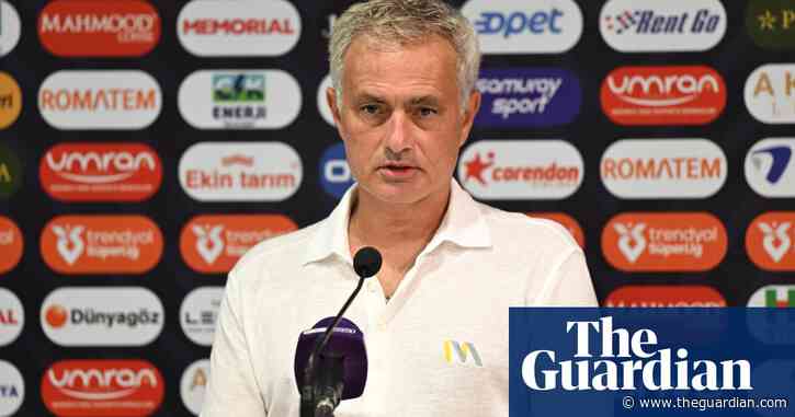 'I just put the laptop there':  Mourinho defends bizarre VAR protest in Fenerbahce match – video