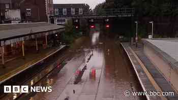 Trains cancelled in the West Midlands amid downpours