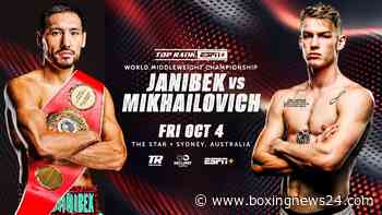 Janibek Defends Against Mikhailovich This Friday in Sydney