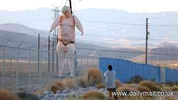 Giant naked Donald Trump statue erected on side of Las Vegas freeway sparks debate: 'Obscene'