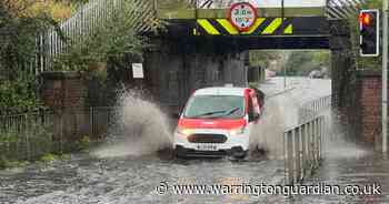 Flooding in Warrington hotspots as town hit by torrential rain