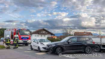 BMW kracht in Chieming in Peugeot