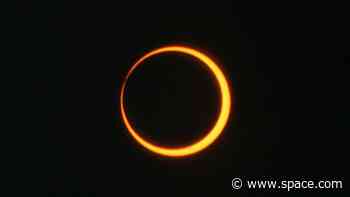 What time is the annular solar eclipse on Oct. 2?