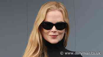 Nicole Kidman steps out for the Balenciaga show at Paris Fashion Week as she is seen for the first time since the death of her mother