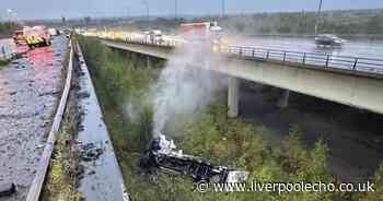 Thelwall Viaduct lorry driver update as single lane of M6 reopens