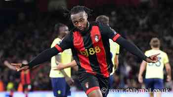 Bournemouth 3-1 Southampton: Evanilson, Dango Ouattara and Antoine Semenyo score as the Cherries triumph in derby to increase the pressure on Russell Martin