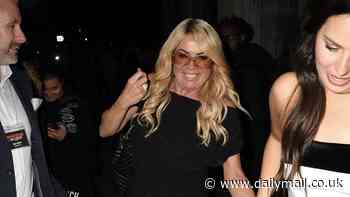 Letitia Dean cuts an effortlessly chic figure in a slinky black dress as she arrives at the Inside Soap Awards