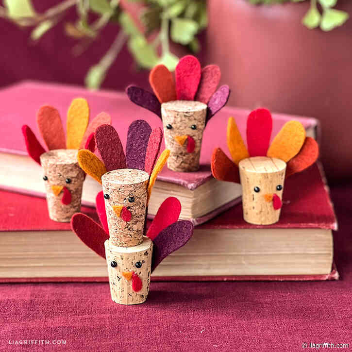 DIY Cork Turkey Kids Craft