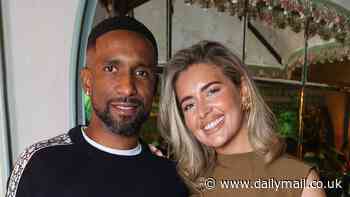 Jermain Defoe, 41, is joined by girlfriend Alisha LeMay, 31, as they make a rare public appearance at Daphne's anniversary dinner - months after cheating scandal