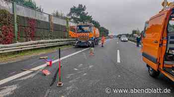 A25 nach Lkw-Unfall fünf Stunden gesperrt - lange Staus