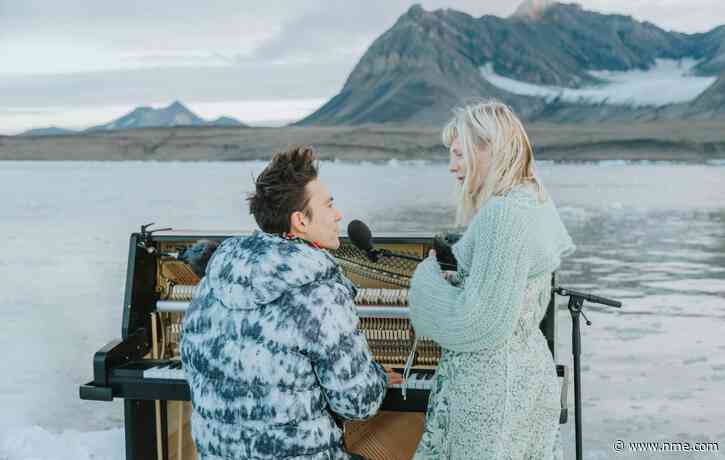 Watch AURORA and Jacob Collier perform  ‘A Rock Somewhere’ and ‘The Seed’ on an iceberg to call for ocean and climate protection