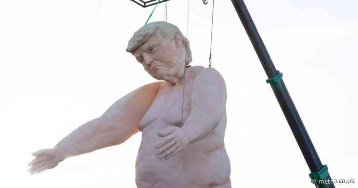 Mystery over what’s happened to a giant 43ft statue of naked Donald Trump